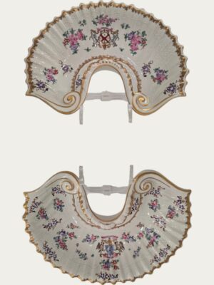Par de cuencos de porcelana
