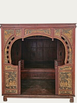 Prunkvolles, museales Hochzeitsbett