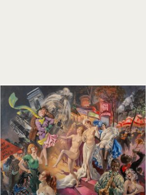 Cuadro "La vida nocturna de París: Moulin Rouge"