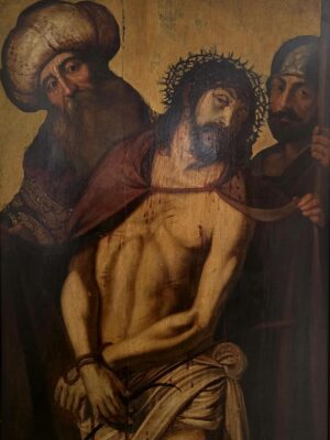 Jesús con corona de espinas y soldados (Ecce Homo)