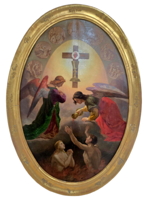 Monumental y peculiar representación del purgatorio y las siete representaciones del Vía Crusis