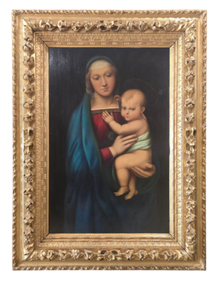La Virgen con el Niño, según Rafael