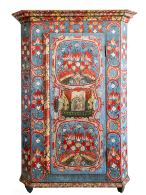 Originally painted folk's wardrobe