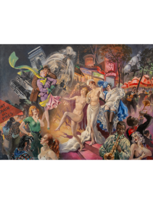 Cuadro "La vida nocturna de París: Moulin Rouge"