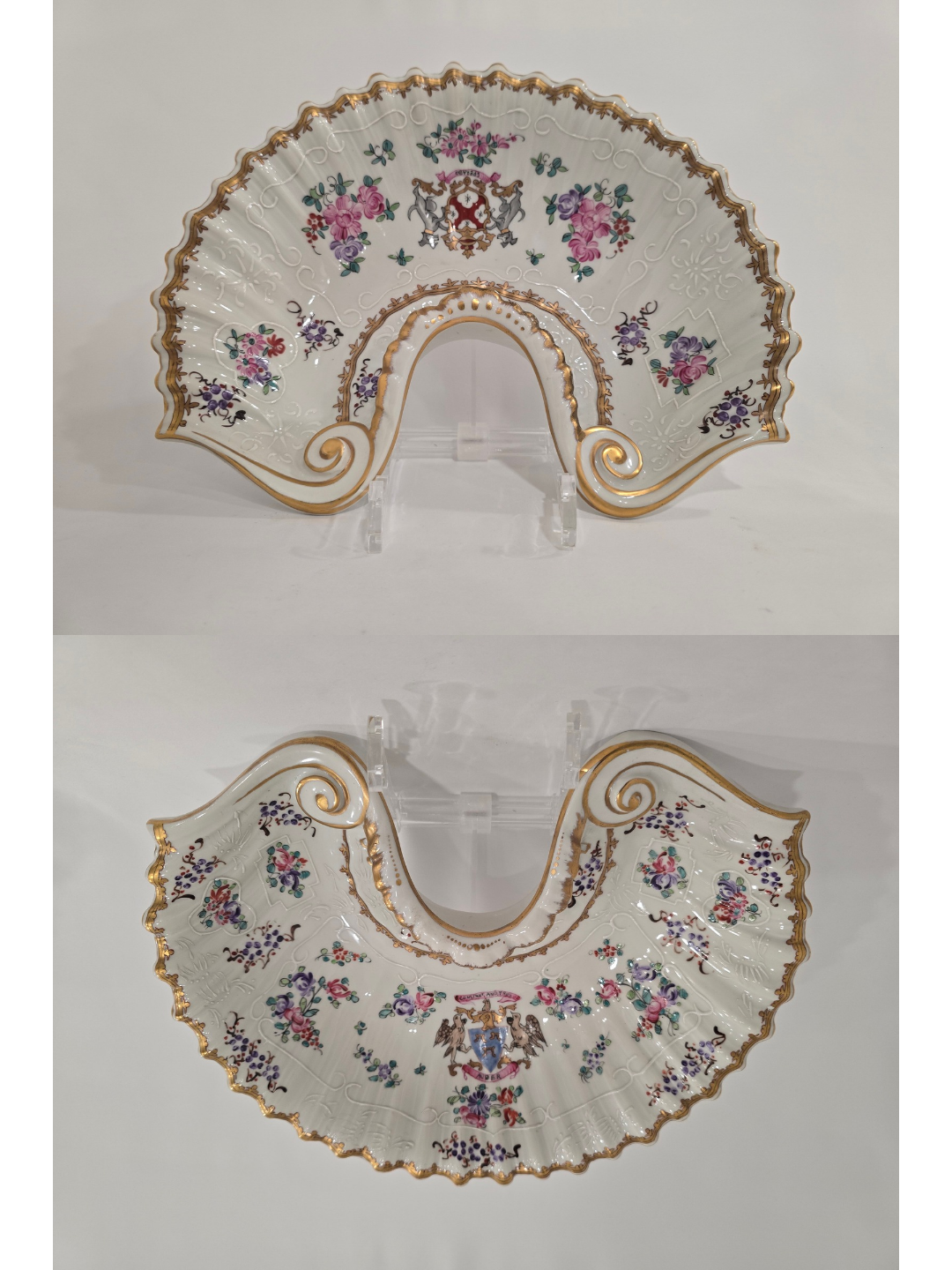 Par de cuencos de porcelana