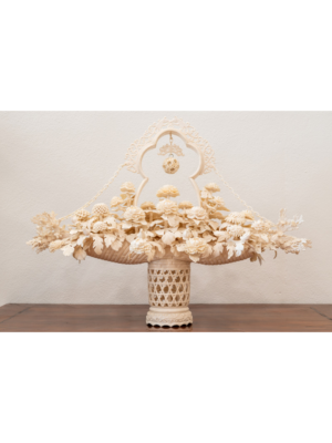 Masterpiece carved ivory flower bouquet
