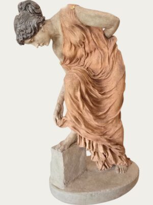 Figura Art Nouveau a tamaño real «Dama con vestido de noche»