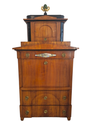 Rare Biedermeier standing secretaire