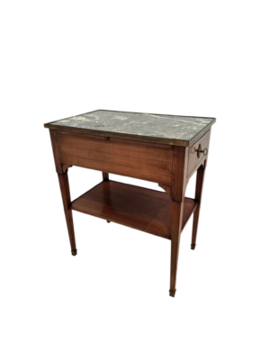 Jugendstil side table with marble top
