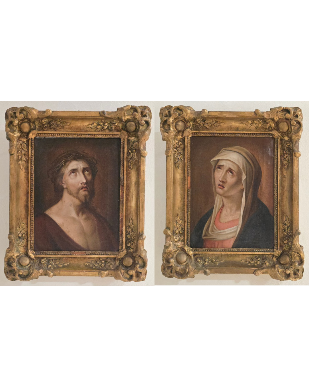 Pareja de cuadros religiosos