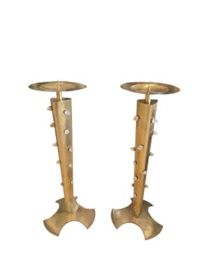 Pareja de Monumentales Candelabros de Suelo