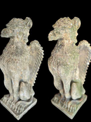 Pareja de Guardianes de Puerta Ingleses / Grifos