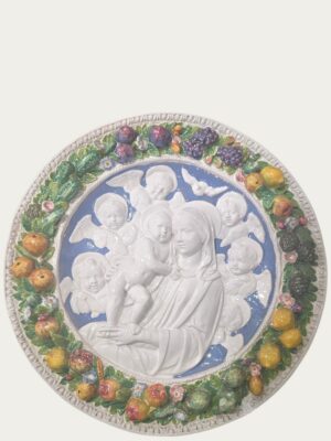 Relieve en terracota inspirado en Della Robbia